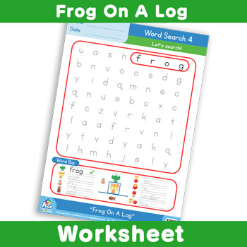 Frog On A Log - Wordsearch 4