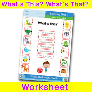 What's This? What's That? Free ESL Worksheet - Matching ...