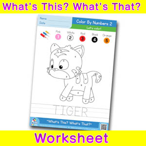 Whats this whats that worksheet color by numbers 2