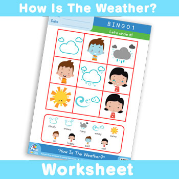 How Is The Weather? Worksheet - BINGO 1