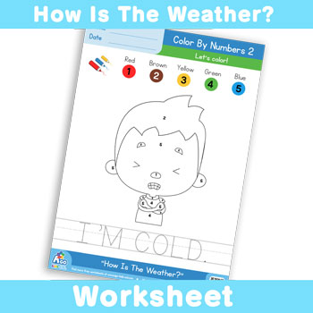 How Is The Weather Worksheet - Color By Numbers 2