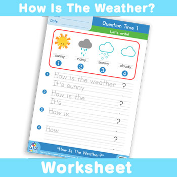 How Is The Weather? Worksheet - Question Time 1