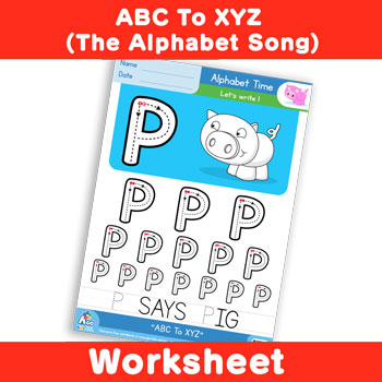 ABC To XYZ (The Alphabet Song) - Uppercase P