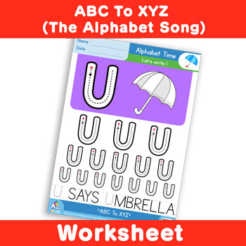 ABC To XYZ (The Alphabet Song) - Uppercase U