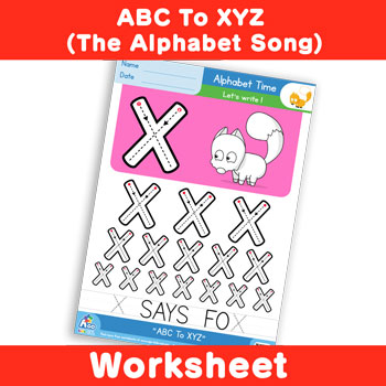 ABC To XYZ (The Alphabet Song) - Uppercase X