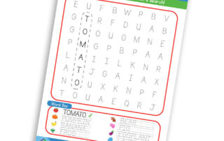 Free Colors And Colors Worksheet - Word Search 3