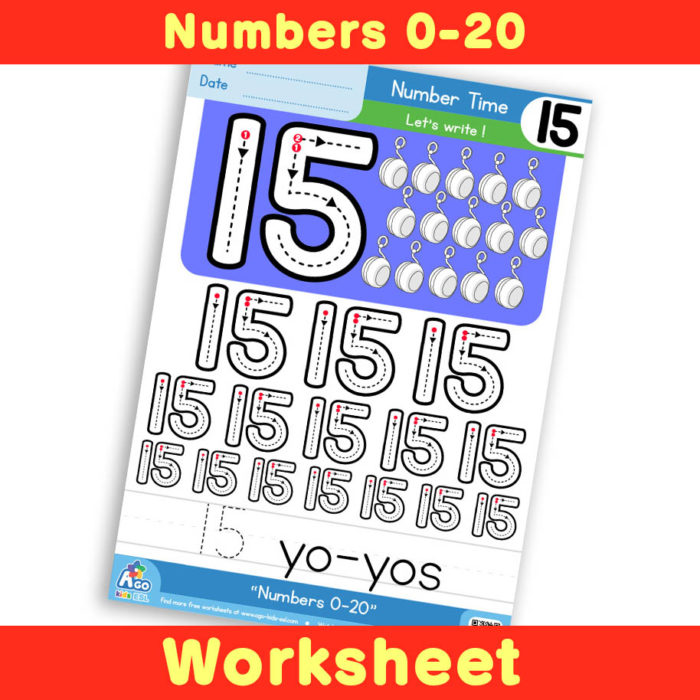 Free Number Writing Practice Worksheet 15