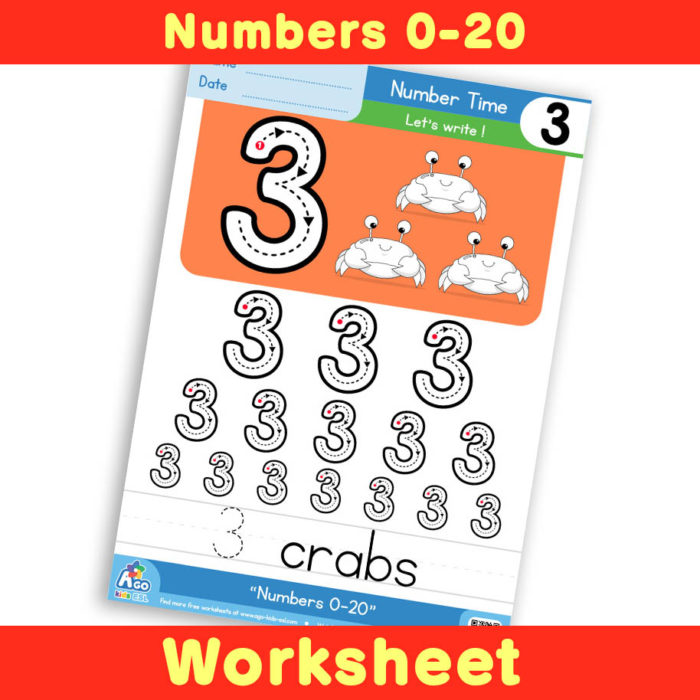 Free Number Writing Practice Worksheet 3