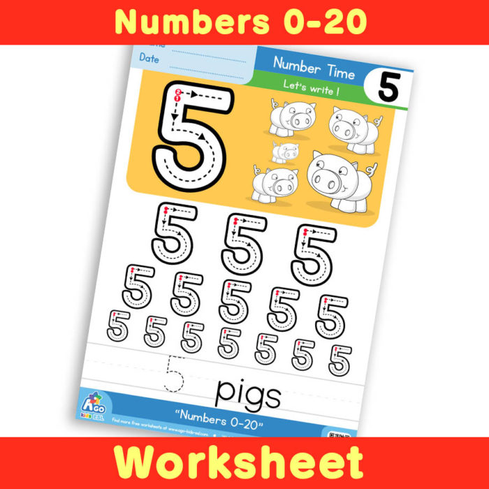 Free Number Writing Practice Worksheet 5