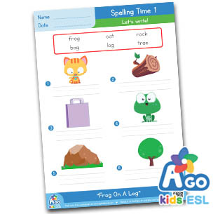 fun worksheets and games for frog on a log