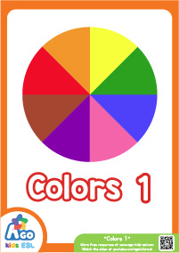 Colors Educational Flashcard Set