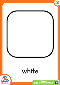 Advanced Colors Educational Flashcard Set - White
