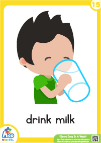 Seven Days In A Week - drink milk