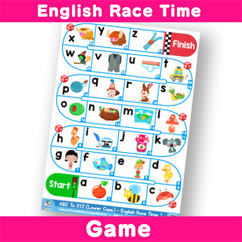 English Race Time ABC To XYZ Lower Case