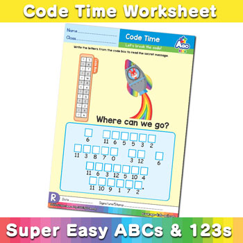 Alphabet ABC decoder worksheet r