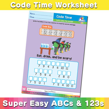 Alphabet ABC decoder worksheet w