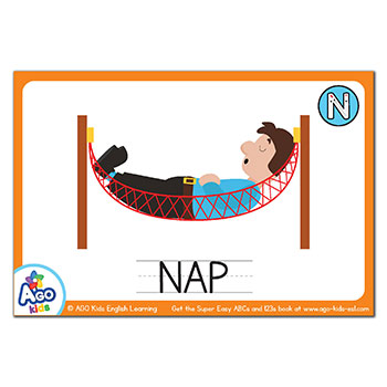 Free Alphabet Flashcards For Words That Start With The Letter N