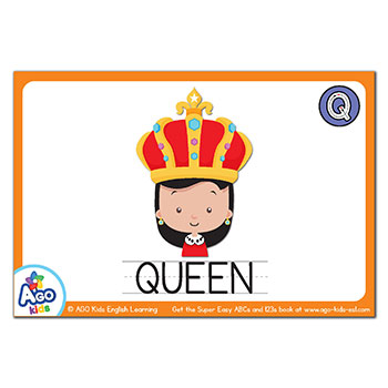 Free Alphabet Flashcards For Words That Start With The Letter Q Bingobongo