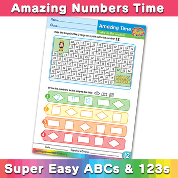 Number Maze Pattern Worksheet 12
