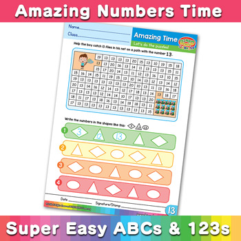Number Maze Pattern Worksheet 13