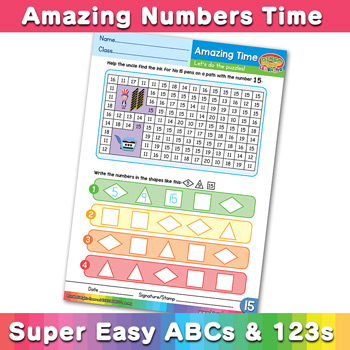 Number Maze Pattern Worksheet15