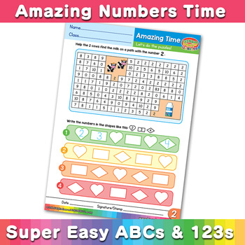 Number Maze Pattern Worksheet