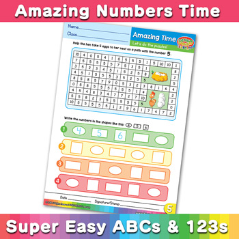 Number Maze Pattern Worksheet