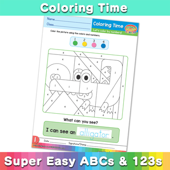 Coloring Time - Super-Easy-ABCs-and-123s