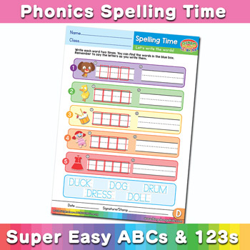 Phonics Spelling Worksheet Letter D