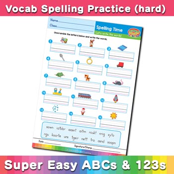 free esl spelling worksheet r s t