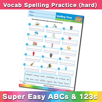 free esl spelling worksheet u v w