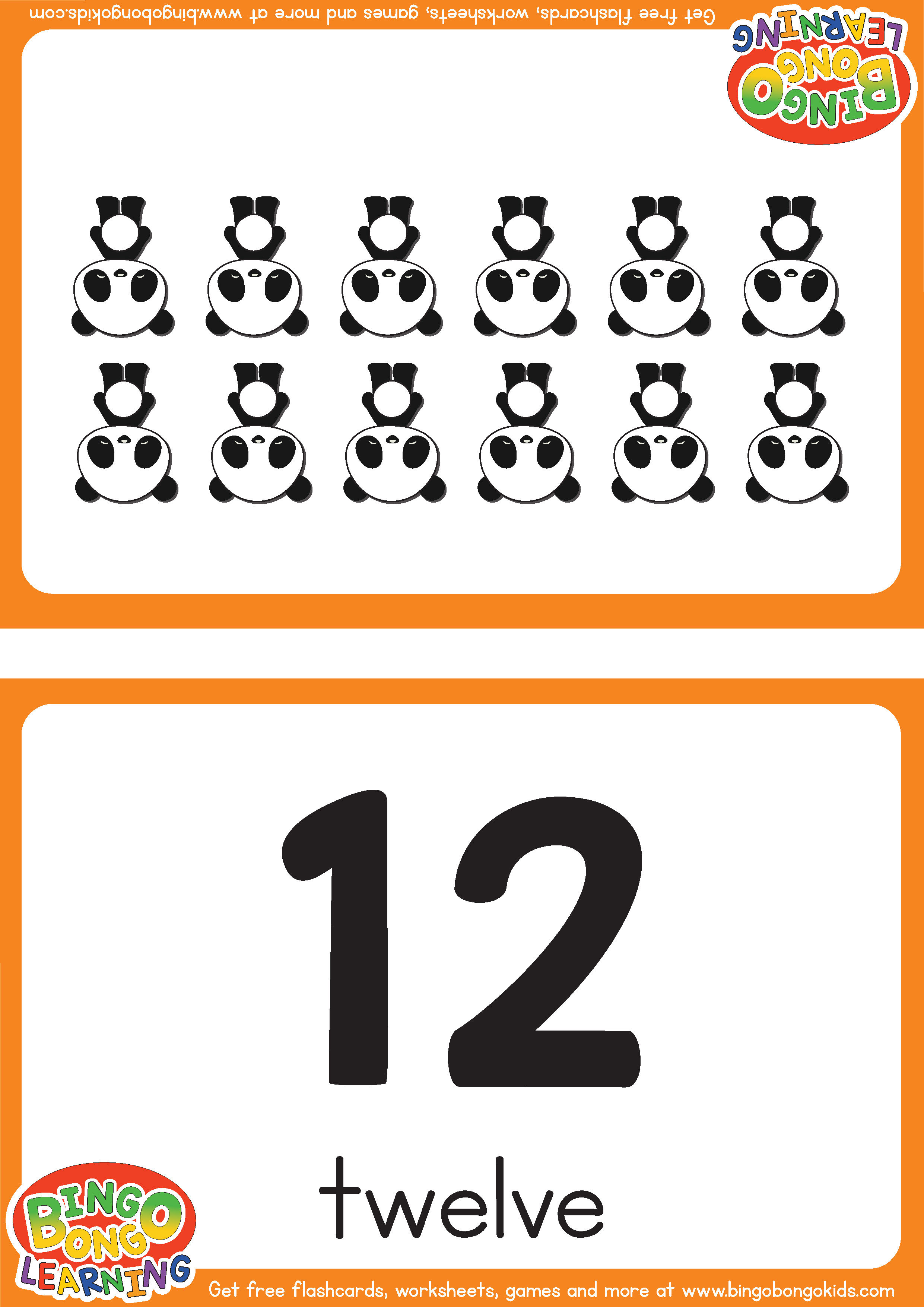 Animals And Numbers 10 19 ESL Flashcard Pack BINGOBONGO