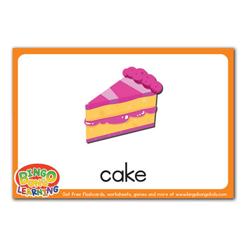 cake flashcard
