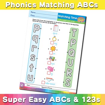 free esl phonics worksheets p q r s t u