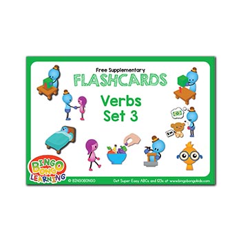 Verbs Set 3 Free Flashcards Bingobongo Learning Bingobongo