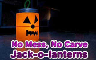 no mess no carve jack-o'-lantern