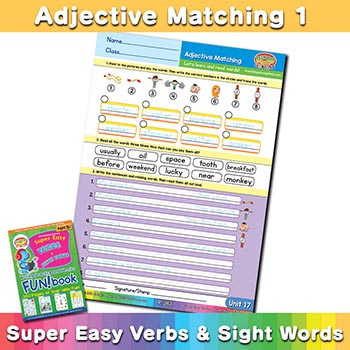 Adjective Matching 1 sheet 7