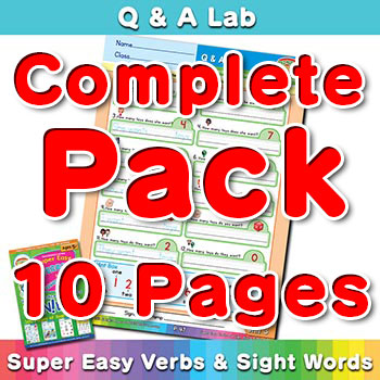 question answer worksheet pack