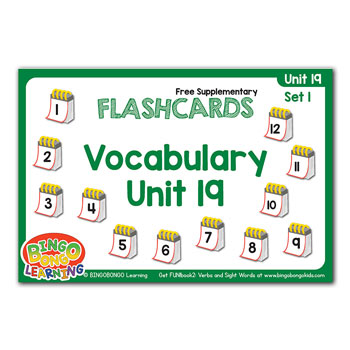 Verbs Sight Words vocab unit 19 1 1