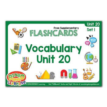 Verbs Sight Words vocab unit 20 1 1