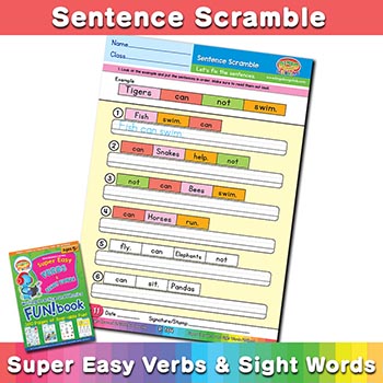 Sentence Scramble sheet 1
