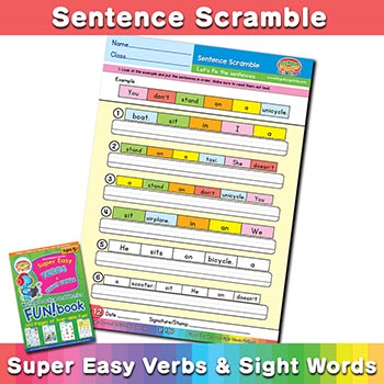 Sentence Scramble sheet 2