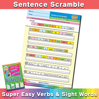 Sentence Scramble sheet 3