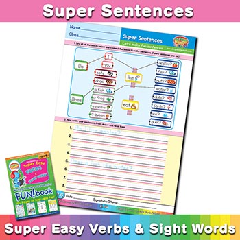 free English sentence worksheet