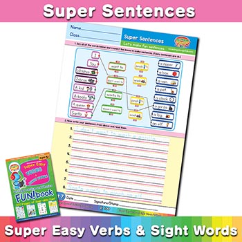 free English sentence worksheet