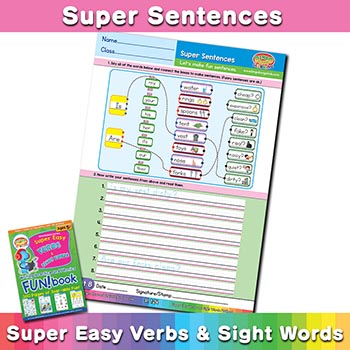 free English sentence worksheet