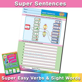 free English sentence worksheet