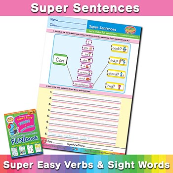 free English sentence worksheet