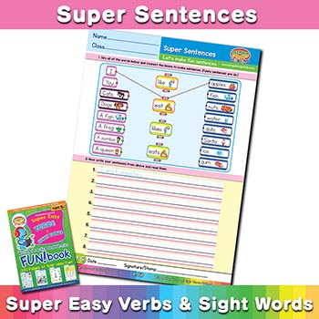 free English sentence worksheet