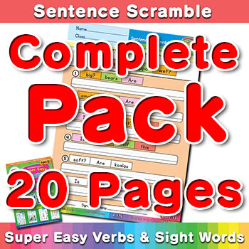 sentence scramble Complete Pack